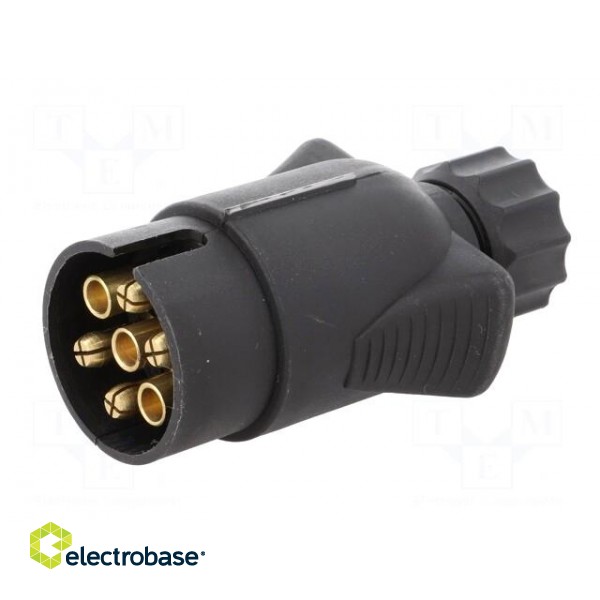 Connector: automotive | plug | PIN: 7 | Conform to: PN-ISO 1724 | 12VDC image 2