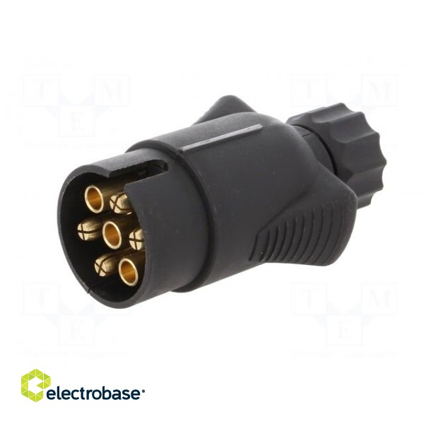 Connector: automotive | plug | for cable | PIN: 7 | screw terminal image 2