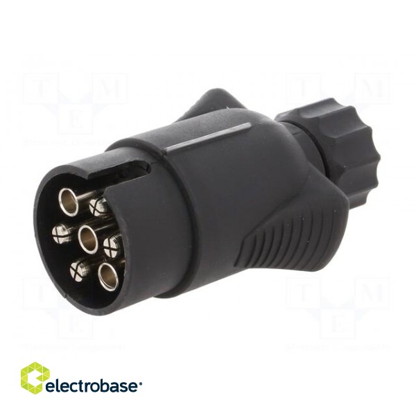 Connector: automotive | plug | PIN: 7 | nickel plated | 12VDC | 7mm image 2