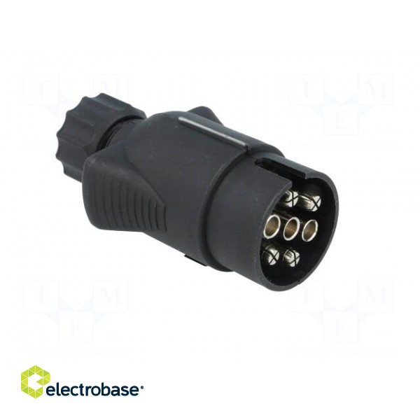 Connector: automotive | plug | PIN: 7 | nickel plated | 12VDC | 6mm image 8