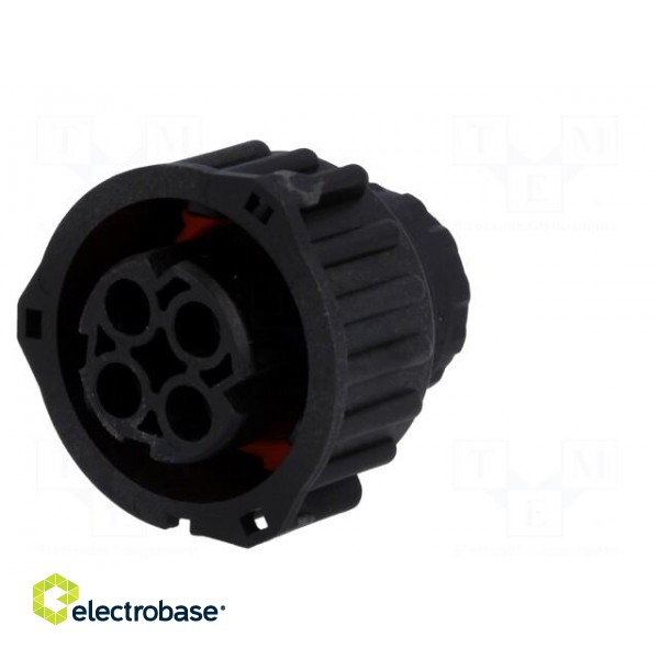 Connector: circular | 2.5mm System | female | plug | for cable | PIN: 4 image 2