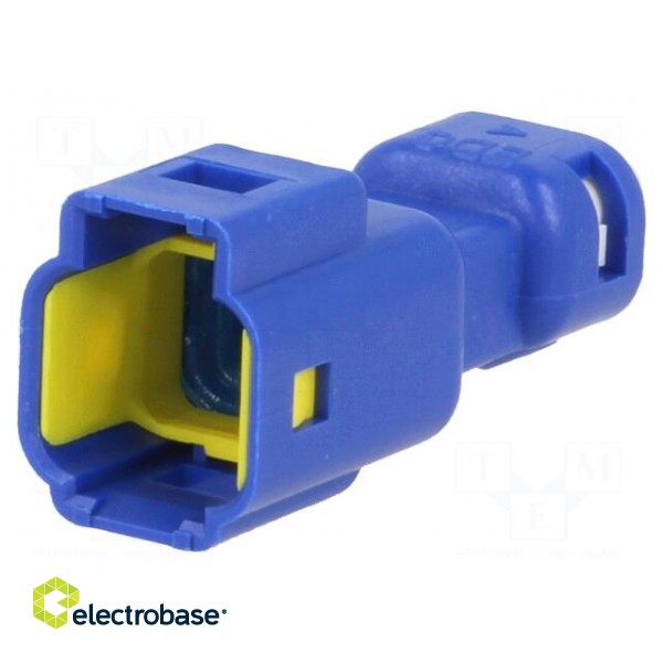 Connector: wire-wire | 560,E-Seal | male | plug | for cable | blue | IP67 image 1