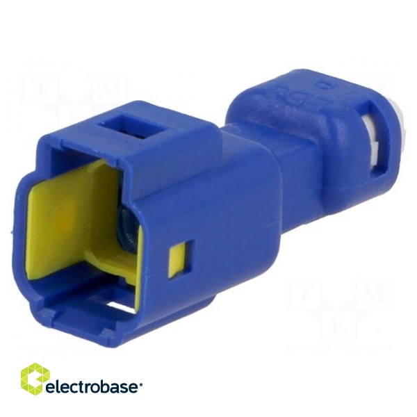 Connector: wire-wire | 560,E-Seal | male | plug | for cable | blue | IP67 paveikslėlis 1