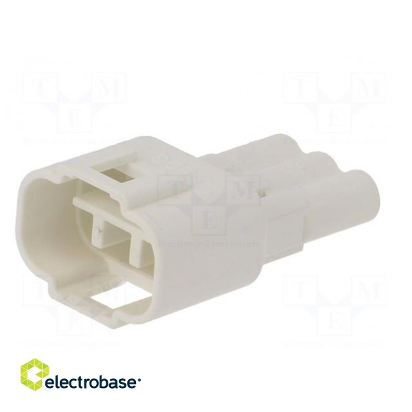 Connector: wire-wire | 570,E-Seal | plug | male | PIN: 3 | IP67 | white image 2