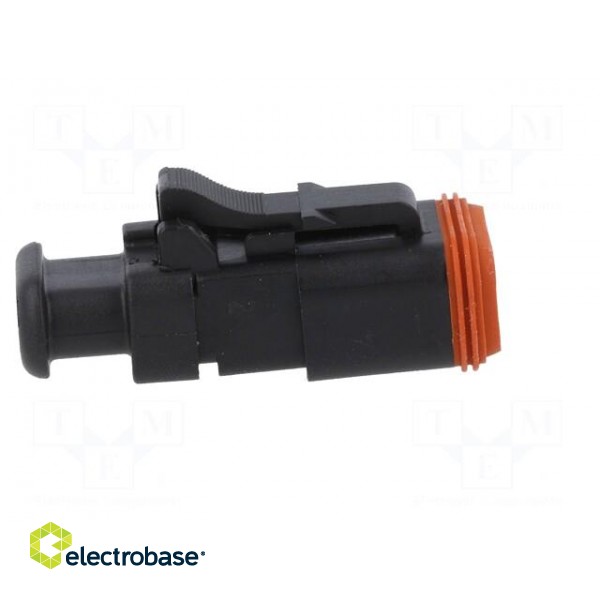 Connector: wire-wire | AT | female | plug | for cable | PIN: 2 | black image 7