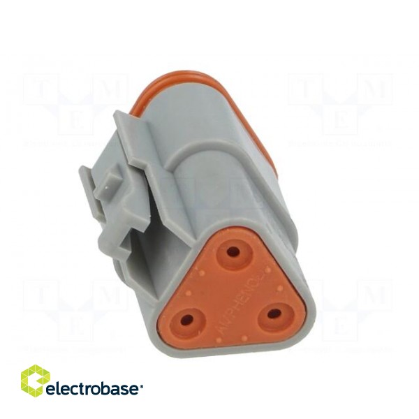 Connector: wire-wire | AT | plug | female | PIN: 3 | IP67 | Locking: latch image 5
