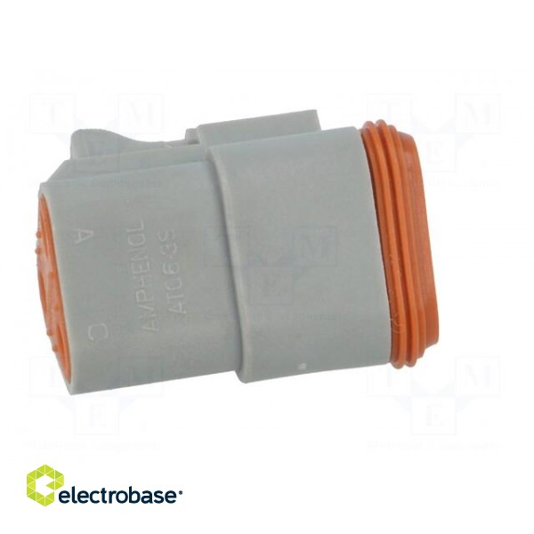 Connector: wire-wire | AT | plug | female | PIN: 3 | IP67 | Locking: latch image 7