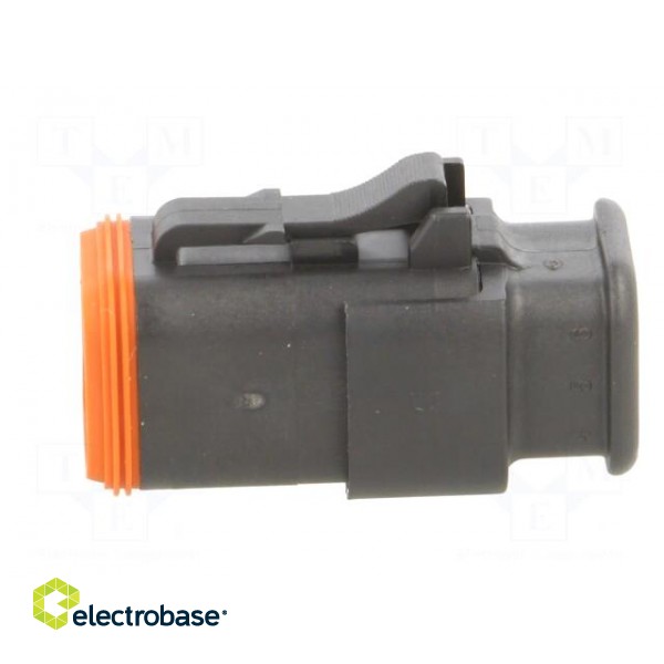 Connector: wire-wire | AT | female | plug | for cable | PIN: 6 | black paveikslėlis 3