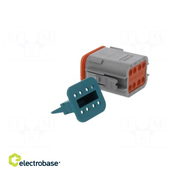 Connector: wire-wire | AT | female | plug | for cable | PIN: 8 | crimped image 4