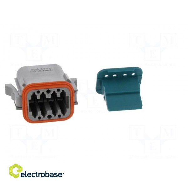 Connector: wire-wire | AT | female | plug | for cable | PIN: 8 | crimped image 9