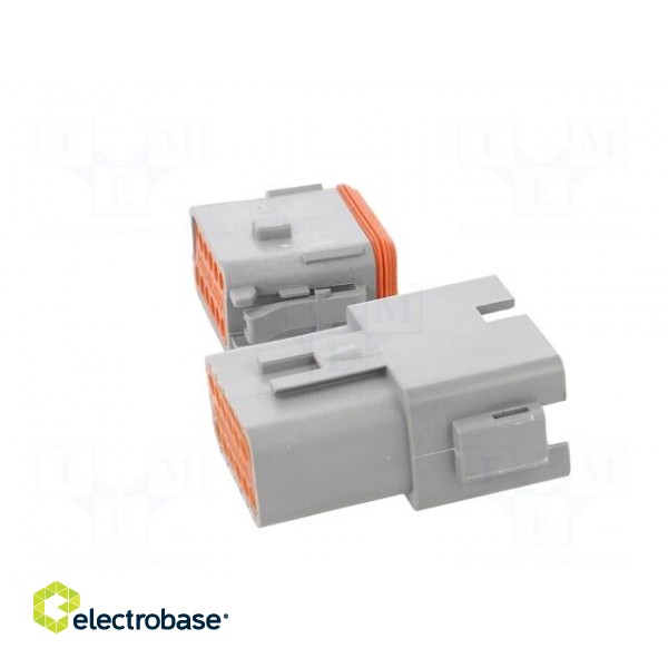 Connector: wire-wire | AT | male + female | plug | for cable | PIN: 12 фото 7