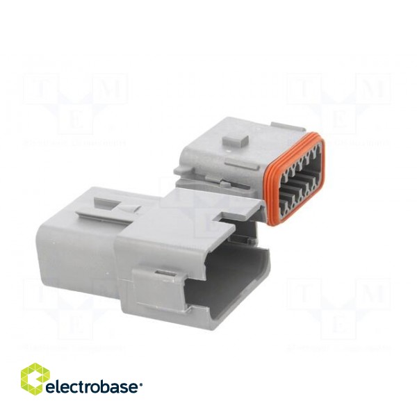 Connector: wire-wire | AT | male + female | plug | for cable | PIN: 12 фото 8