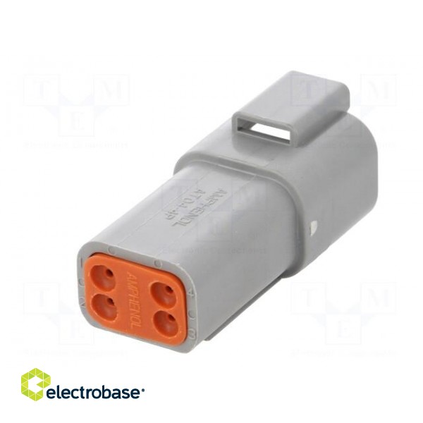 Connector: wire-wire | AT | plug | male | PIN: 4 | IP67 | Locking: latch image 6