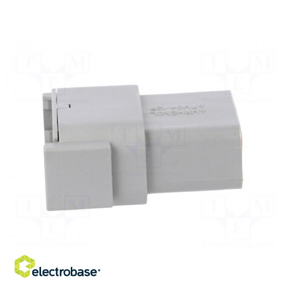 Connector: wire-wire | ATM | male | plug | for cable | PIN: 12 | grey | IP67 image 3