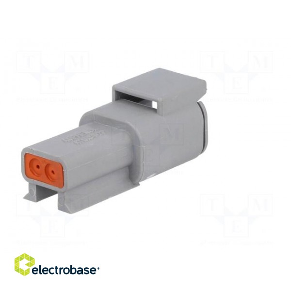 Connector: wire-wire | ATM | plug | male | PIN: 2 | IP67 | Locking: latch paveikslėlis 6