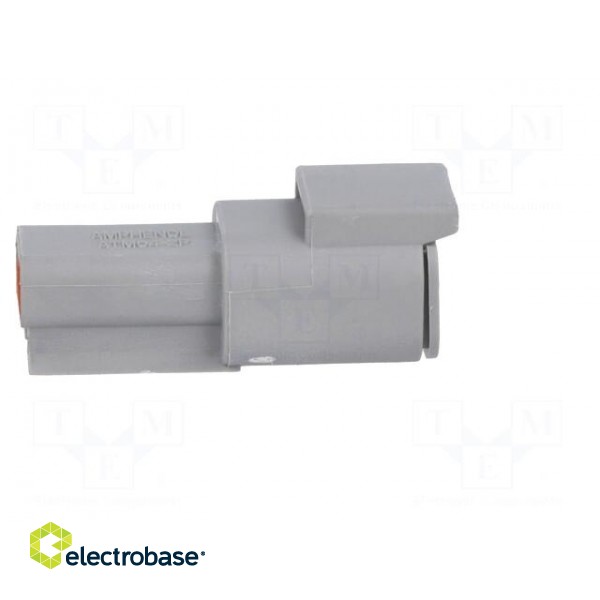 Connector: wire-wire | ATM | male | plug | for cable | PIN: 2 | grey | IP67 image 7