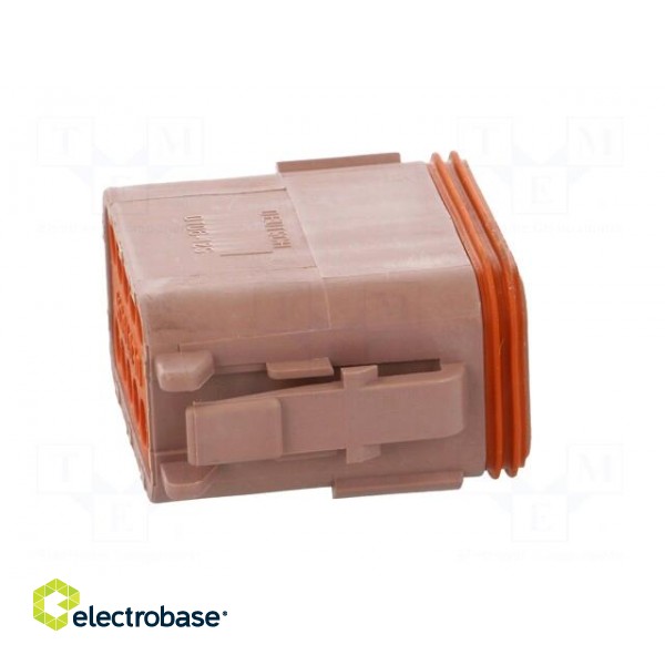 Connector: wire-wire | DT | female | plug | for cable | PIN: 12 | brown image 7