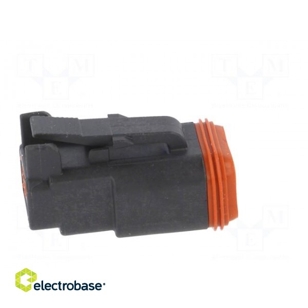 Connector: wire-wire | DT | female | plug | for cable | PIN: 2 | black paveikslėlis 7