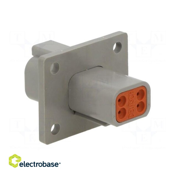 Connector: wire-wire | DT | male | socket | PIN: 4 | Type: w/o contacts image 4