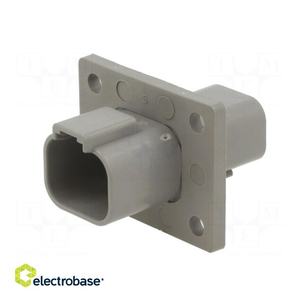 Connector: wire-wire | DT | male | socket | PIN: 4 | Type: w/o contacts image 2