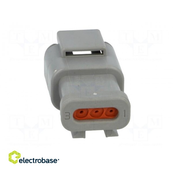 Connector: wire-wire | DTM | male | plug | for cable | PIN: 3 | grey | IP68 image 5