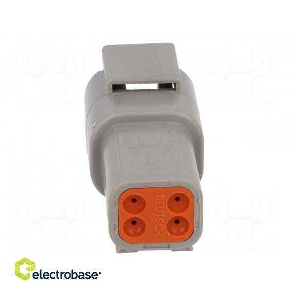 Connector: wire-wire | DTM | plug | male | Size: 20 | 0.5÷1.5mm2 | PIN: 4 image 4