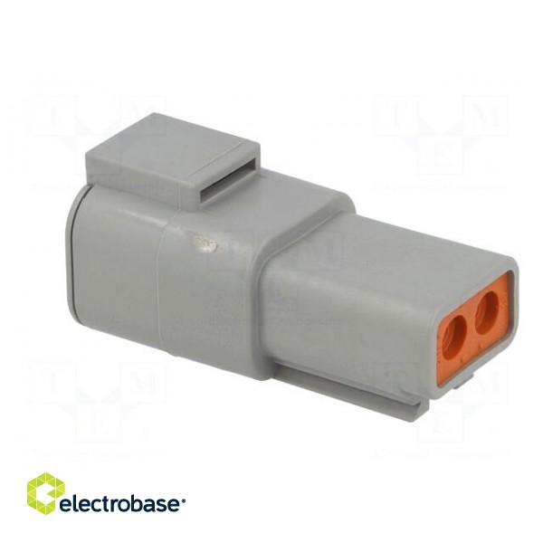 Connector: wire-wire | DTP | male | plug | for cable | PIN: 2 | crimped фото 4