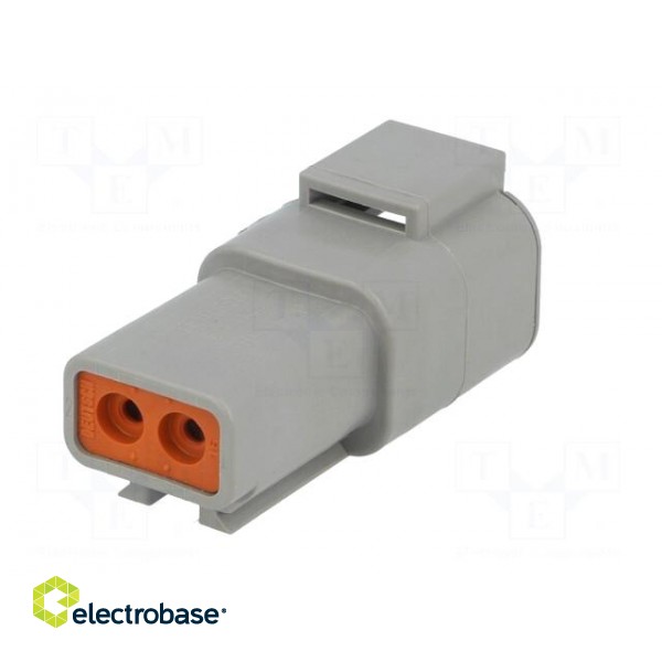 Connector: wire-wire | DTP | male | plug | for cable | PIN: 2 | crimped image 6