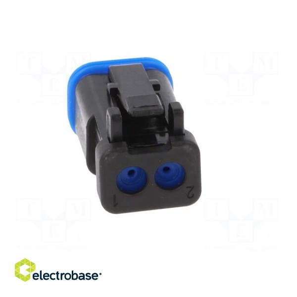 Connector: wire-wire | PX0 | female | plug | for cable | PIN: 2 | black image 5