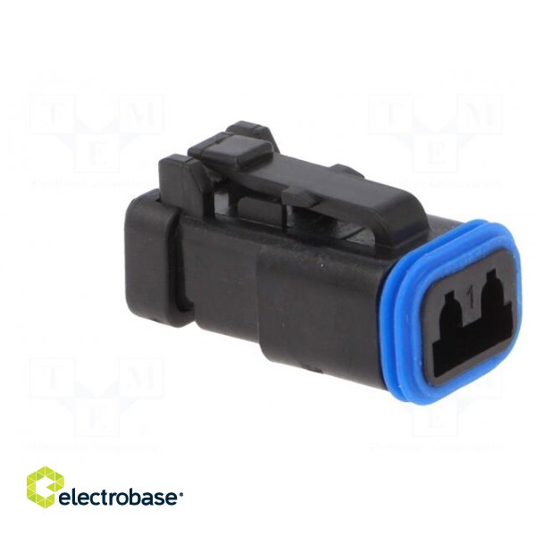 Connector: wire-wire | PX0 | female | plug | for cable | PIN: 2 | black image 8