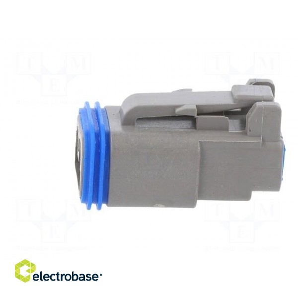 Connector: wire-wire | PX0 | female | plug | for cable | PIN: 2 | grey paveikslėlis 3
