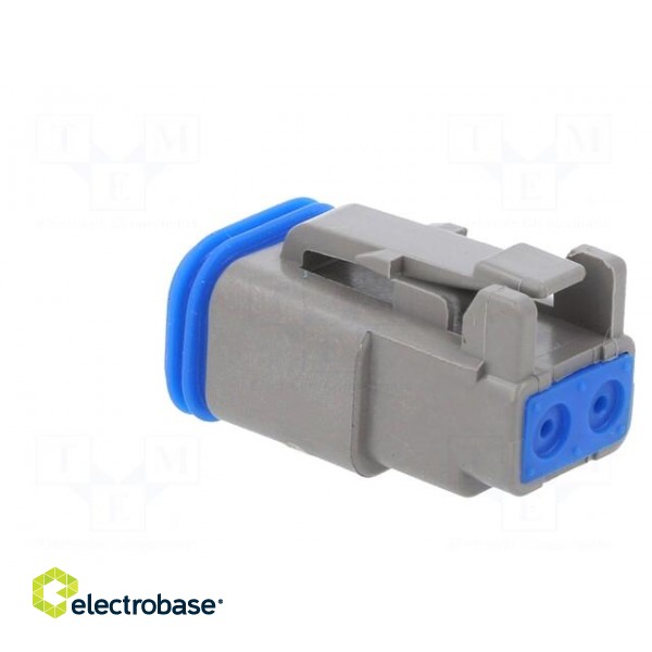 Connector: wire-wire | PX0 | female | plug | for cable | PIN: 2 | grey paveikslėlis 4