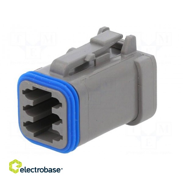 Connector: wire-wire | PX0 | female | plug | for cable | PIN: 6 | grey image 2