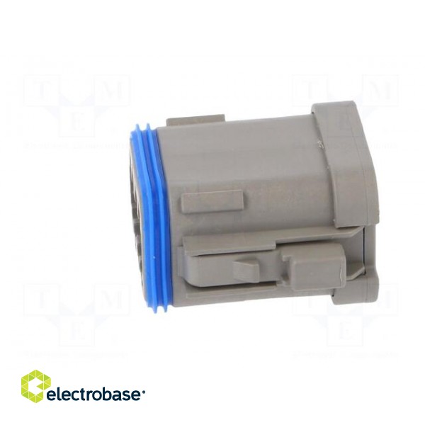 Connector: wire-wire | PX0 | female | plug | for cable | PIN: 8 | grey paveikslėlis 3