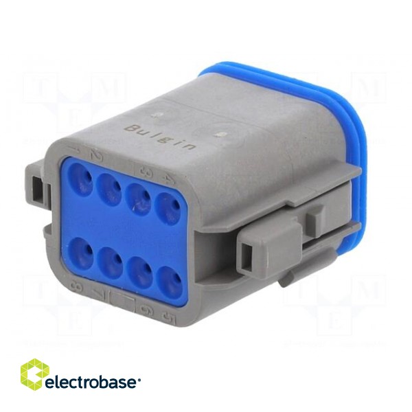 Connector: wire-wire | PX0 | female | plug | for cable | PIN: 8 | grey image 6