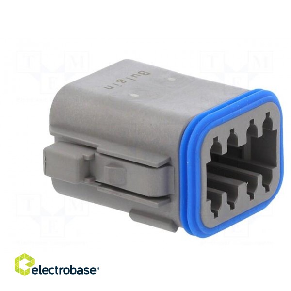 Connector: wire-wire | PX0 | female | plug | for cable | PIN: 8 | grey image 8