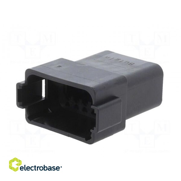 Connector: wire-wire | PX0 | male | plug | for cable | PIN: 12 | black image 2