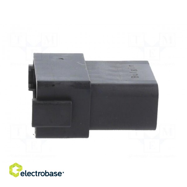 Connector: wire-wire | PX0 | male | plug | for cable | PIN: 12 | black image 3