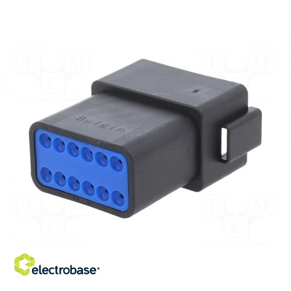 Connector: wire-wire | PX0 | male | plug | for cable | PIN: 12 | black image 6