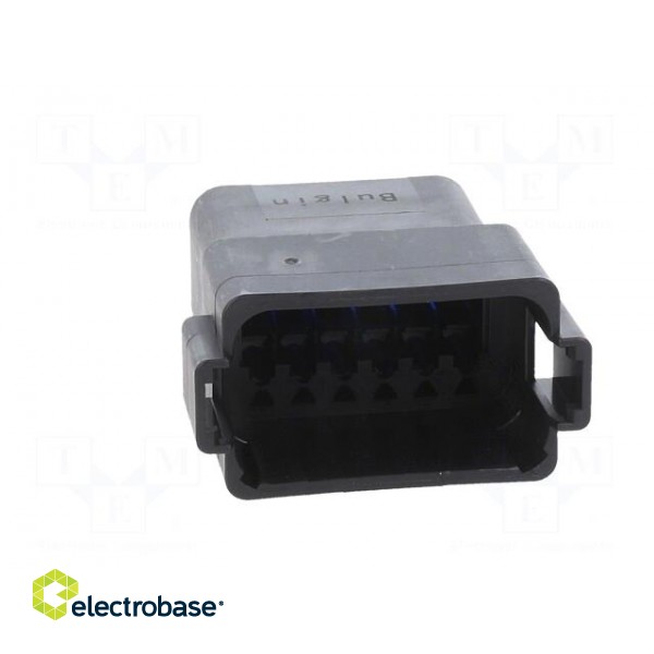 Connector: wire-wire | PX0 | male | plug | for cable | PIN: 12 | black image 9