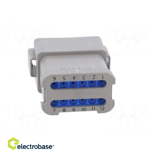 Connector: wire-wire | PX0 | male | plug | for cable | PIN: 12 | grey | IP68 image 5
