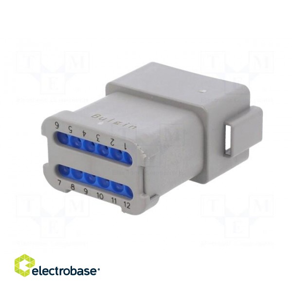 Connector: wire-wire | PX0 | male | plug | for cable | PIN: 12 | grey | IP68 фото 6