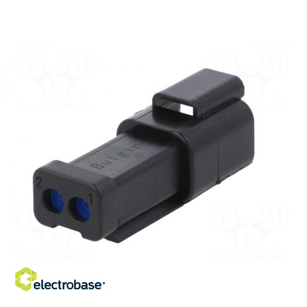 Connector: wire-wire | PX0 | male | plug | for cable | PIN: 2 | black | IP68 фото 6