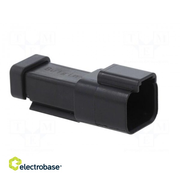 Connector: wire-wire | PX0 | male | plug | for cable | PIN: 2 | black | IP68 фото 8