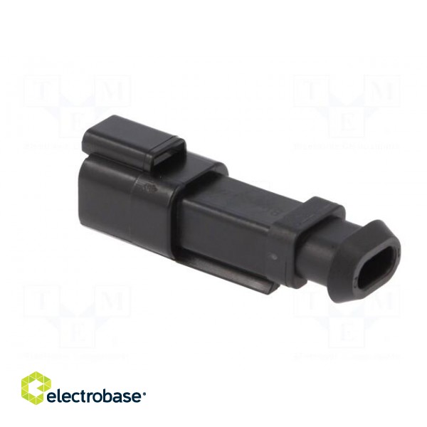 Connector: wire-wire | PX0 | male | plug | for cable | PIN: 2 | black | IP68 image 4