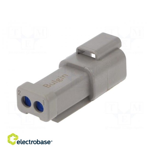 Connector: wire-wire | PX0 | male | plug | for cable | PIN: 2 | grey | IP68 image 6