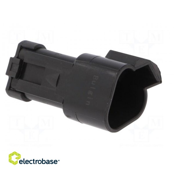 Connector: wire-wire | PX0 | male | plug | for cable | PIN: 3 | black | IP68 image 8