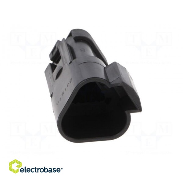 Connector: wire-wire | PX0 | male | plug | for cable | PIN: 3 | black | IP68 paveikslėlis 9