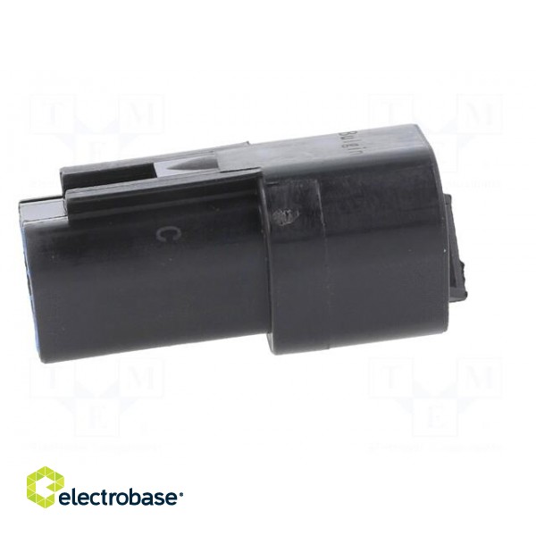 Connector: wire-wire | PX0 | male | plug | for cable | PIN: 3 | black | IP68 paveikslėlis 7