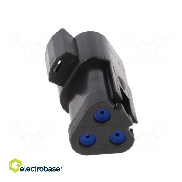 Connector: wire-wire | PX0 | male | plug | for cable | PIN: 3 | black | IP68 image 5